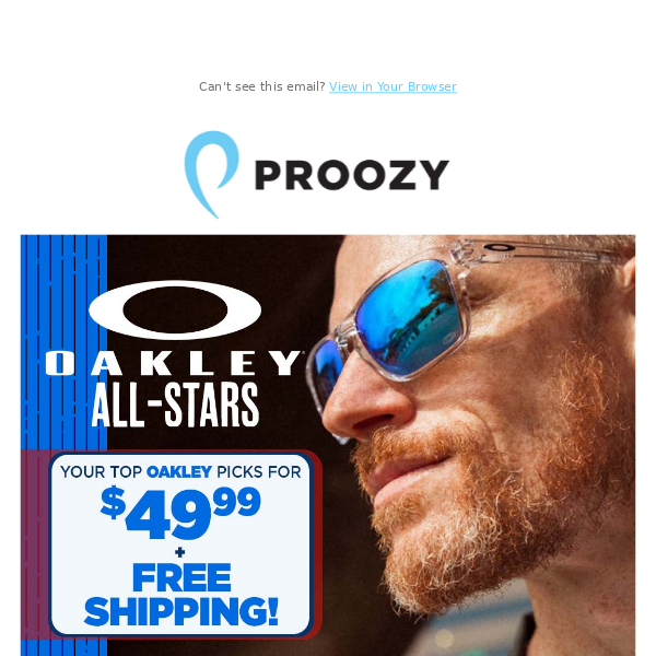 Sleek and stylish Oakleys for only $49.99 + free shipping!