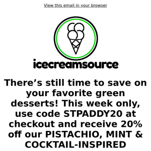 There's still time to save 20% on your order!🍀