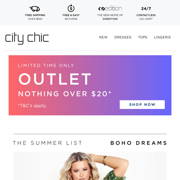 The Summer List | Boho Dreams + Outlet: Nothing Over $20*