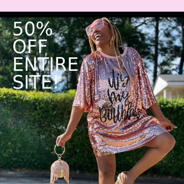 50% OFF HAPPENING NOW!