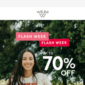 FLASH WEEK ⚡Up to 70% off only until 29/03.