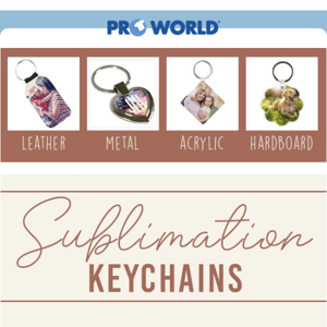 Sublimation Keychains Make Great Gifts!