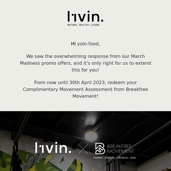 This April, Give Your Health & Wellness A Boost With l1vin & Breakfree Movement!