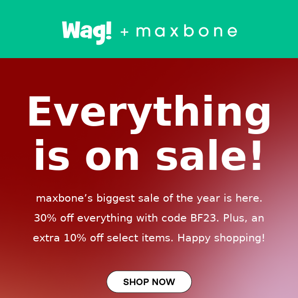 Up to 40% off maxbone Black Friday sale