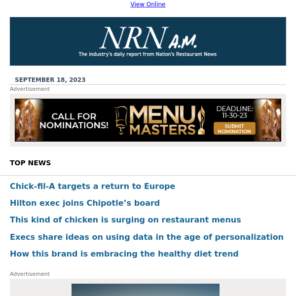 Chick-fil-A targets a return to Europe