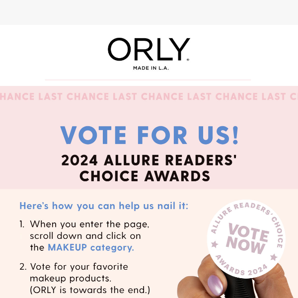 Vote in the Allure Reader's Choice Awards!