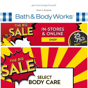 The Big Sale. 🐥 AED 19 Body Care. 🤩 YESSSS! 🙌