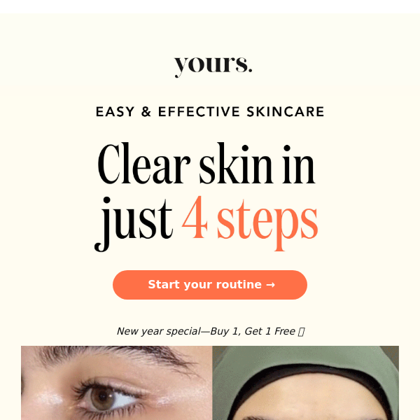 🧡 Get good skin in 4 easy steps