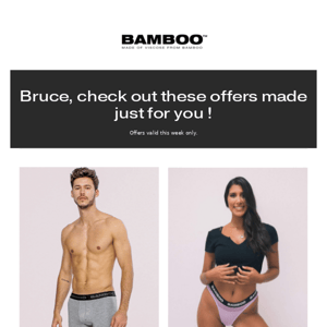 Bamboo Underwear, these offers are just for you!