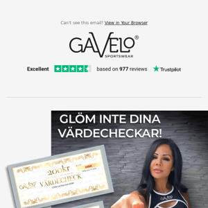 Glöm inte dina värdecheckar på 200kr eller 500kr 🎁