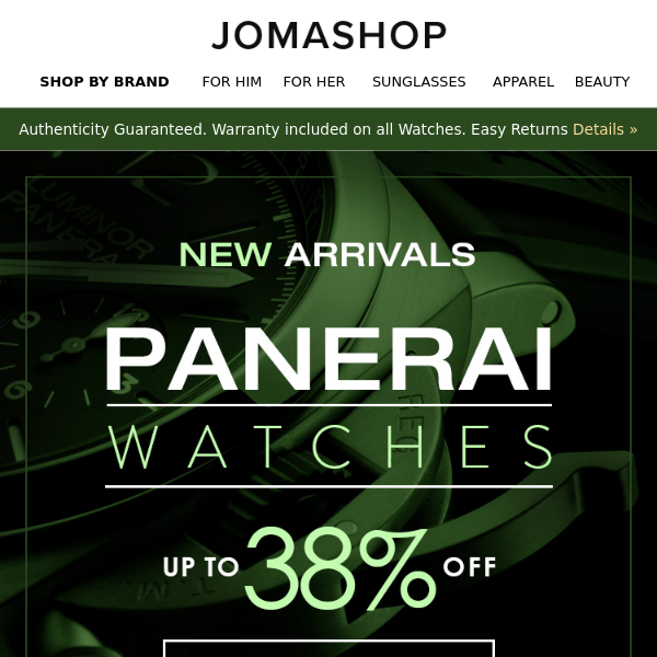 NEW ARRIVALS 💡 PANERAI WATCHES (Up to 70% OFF)
