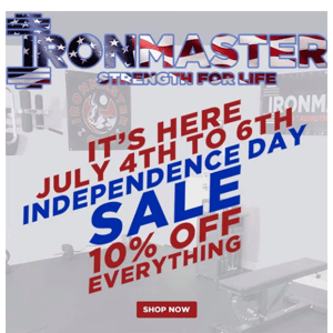 The Independence Day Sale is Here! July 4-6, 10% Off Everything!
