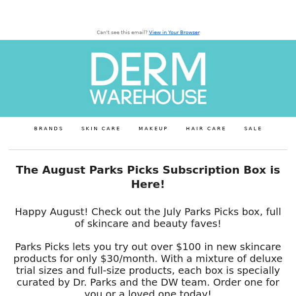 August Parks Picks Subscription Box is Here! ☀️