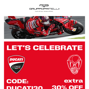 Hey last day here! | CODE: DUCATI30 - 30% additional discount
