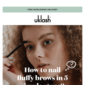 Fluffy brows in 5 simple steps! 🖐🏻