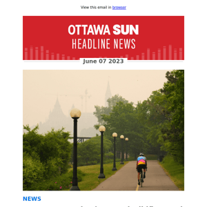 LIVE FILE: Smoke, haze and wildfires and how they are affecting Ottawa Wednesday