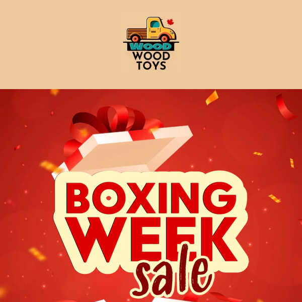 Wood Wood Toys, Boxing Week Starts Early! 📦 Free GIft Card with purchase!