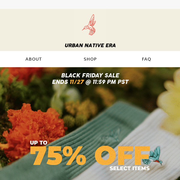 Black Friday Extravaganza: Up to 75% Off