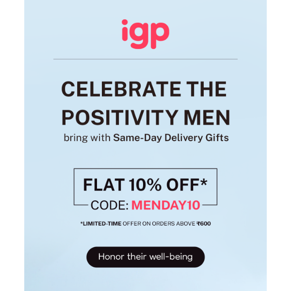 IGP.com, missed out on Men’s Day? 🤔