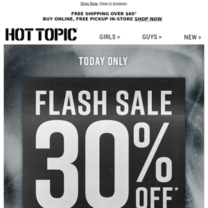 Wake up to a FLASH SALE. 🌅