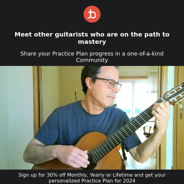 Your Practice Plan + Your Guitar Community = Success