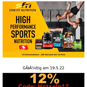 ❌ 12% mit Code: Hotsale12 ❌ Fitnessfood Deal!