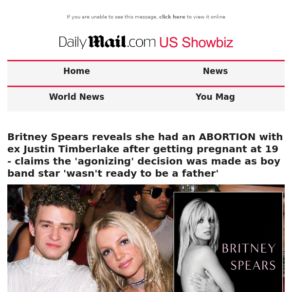 Britney Spears reveals she had an ABORTION with ex Justin