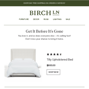  Great find – but that bed is SELLING FAST. Hurry before its gone.