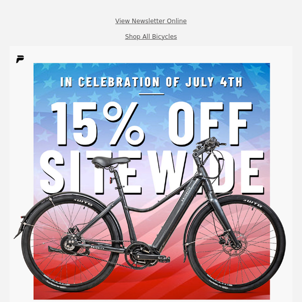 15% Off Sitewide Sale Now Rolling!