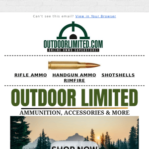 💥The Ammo You've Been Searching For - Outdoor Limited 🔥