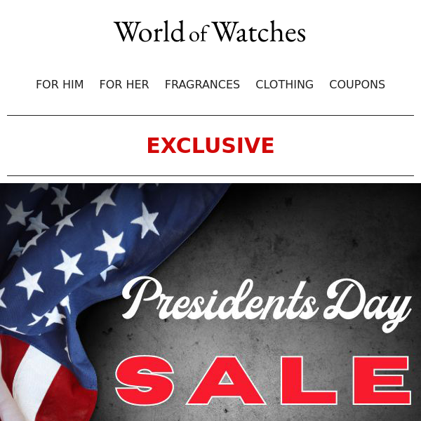 🏃PRESIDENTS DAY SALE: Huge Discounts