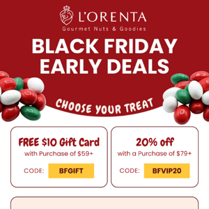 VIP Early BLACK FRIDAY Treats For You!