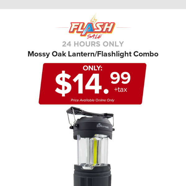 🔥  24 HOURS ONLY | MOSSY OAK LANTERN/FLASHLIGHT | FLASH SALE