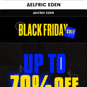 Black Friday Sale Is On! 30%-70% Off Everything