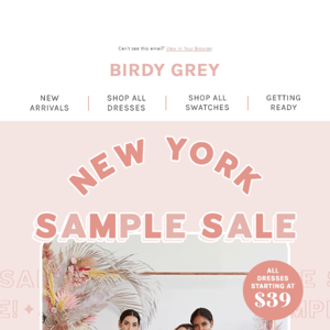 NYC sample sale! 🛍️
