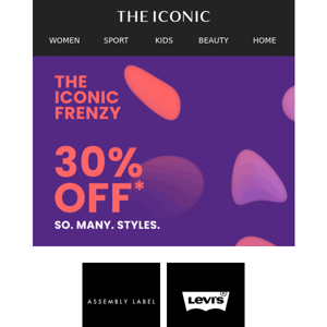 Are your faves inside? Shop 30% OFF FRENZY!