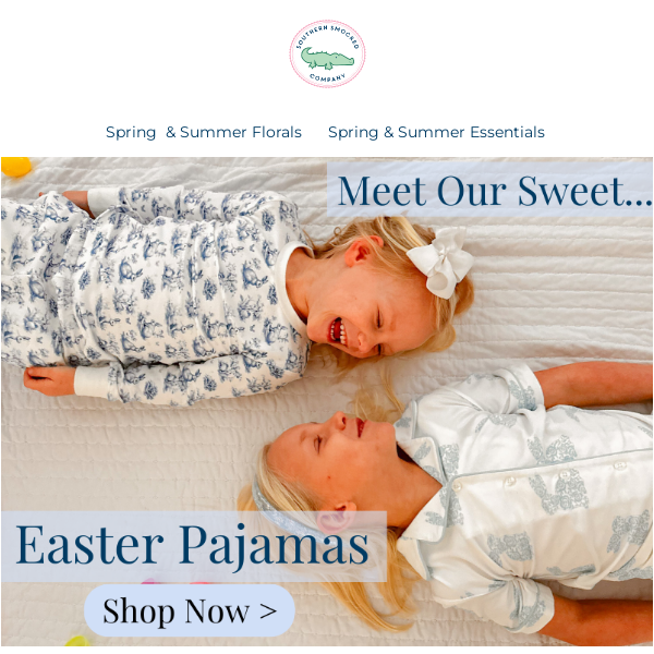 Bedtime For The Bunnies! Don't Miss Our Adorable Easter Pajama Sets!🐰💙