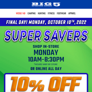 Final Day❗ 10% OFF Now 🌥️ Super Fall Savings❗