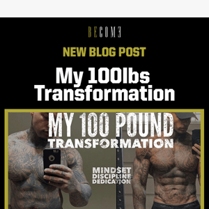 📈My 100lbs Transformation