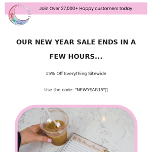 New Year Sale Ends In A Few Hours...