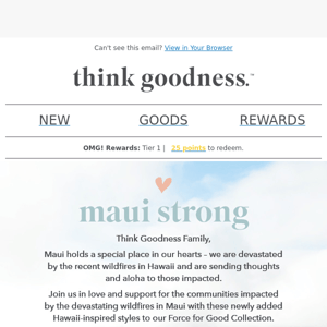 Our Hearts are with Maui ❤️