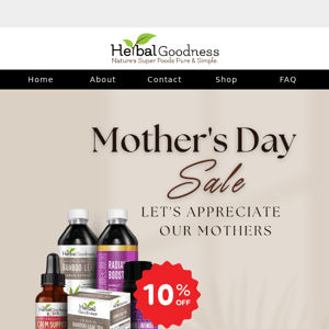 👍This Mother's Day, Give Mom a Gift of Wellness!👍