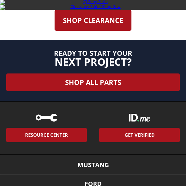 Up to 80% Off Clearance Parts