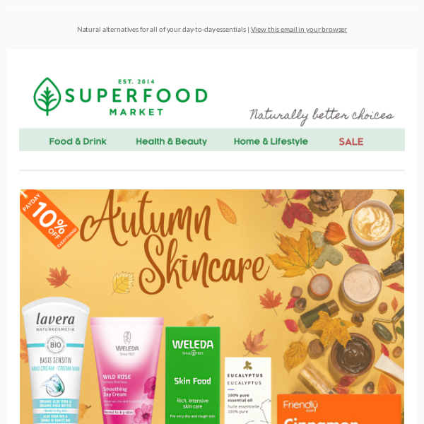 Autumn Skincare + 10% Discount Code Inside!