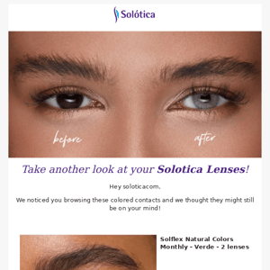 👀 We Caught You Checking These Solotica Lenses!