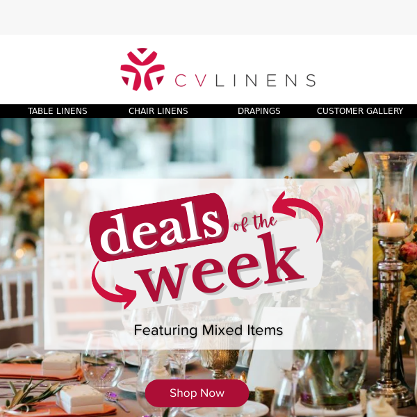 This Week's Deals! Mixed Items on Sale😍 - CV Linens