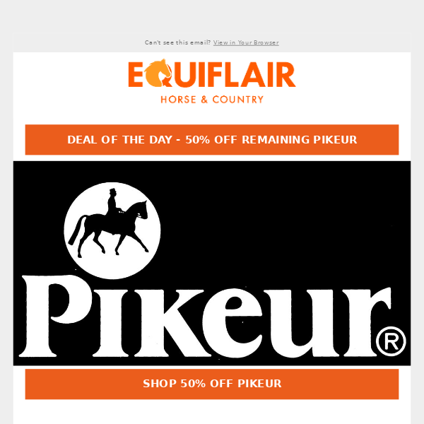 Deal of the Day - 50% Off Pikeur
