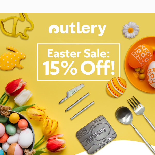 Get 15% Off Outlery Portable Cutlery With our Sitewide Spring Sale!