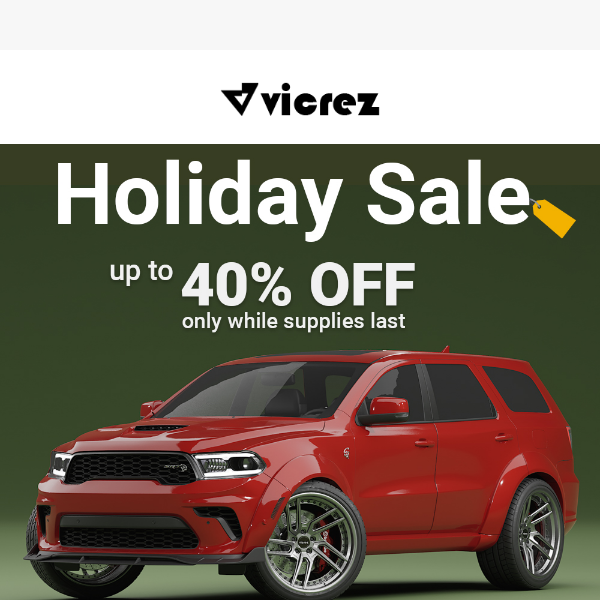 🎄 Vicrez Holiday Sale 2023 - Unwrap Up to 40% Off!