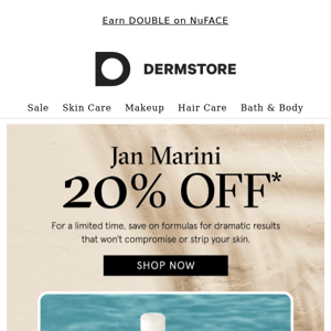 Just a Reminder ⏰: 20% Off Jan Marini